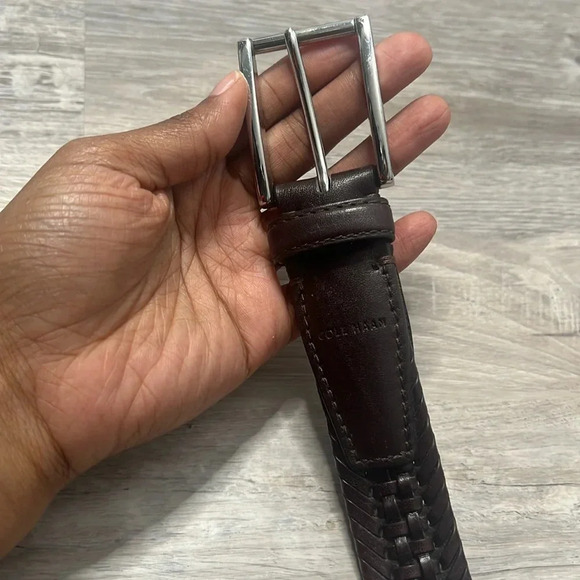 Cole Haan Brown Leather Belt - Picture 4 of 9